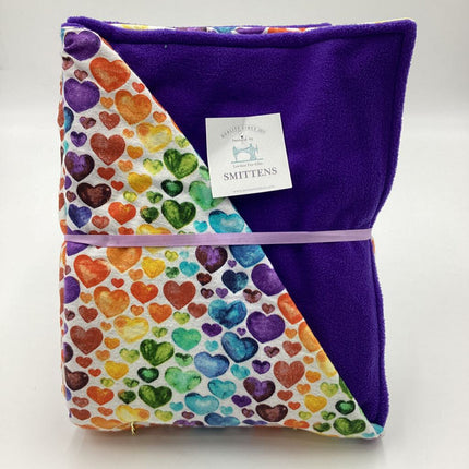 BLANKET - RAINBOW HEART