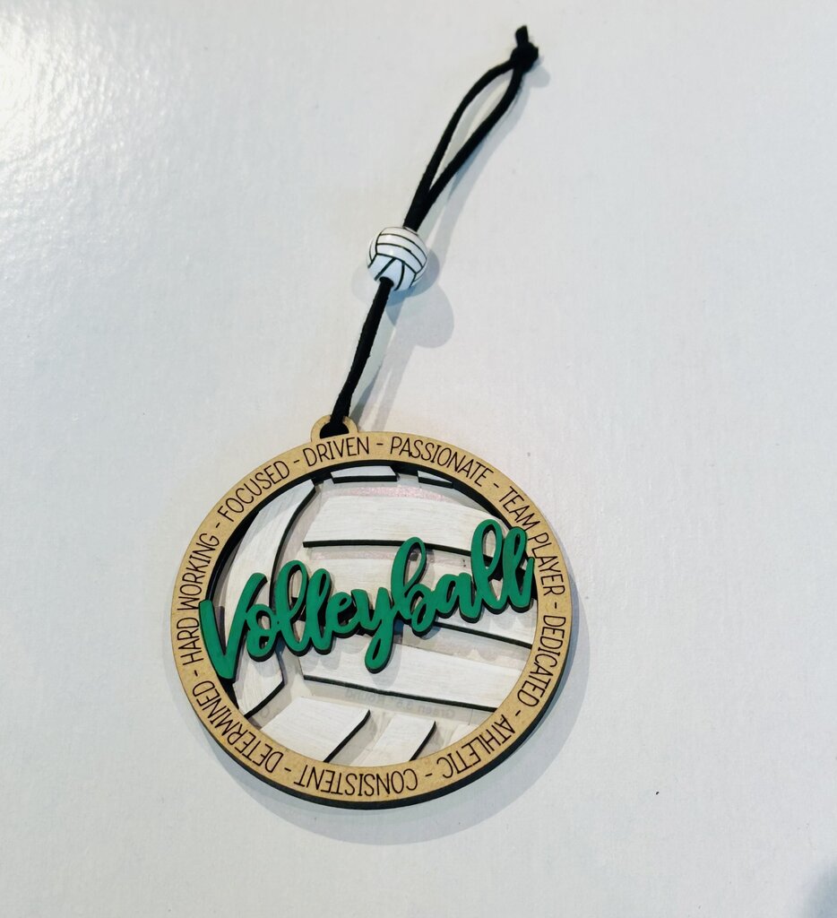 Ornament - Volleyball - Green