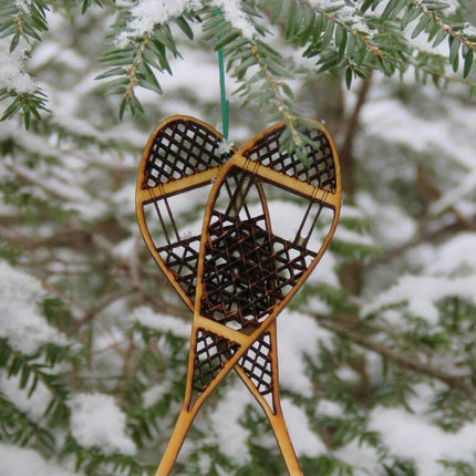 CROSSED SNOWSHOE ORNAMENT
