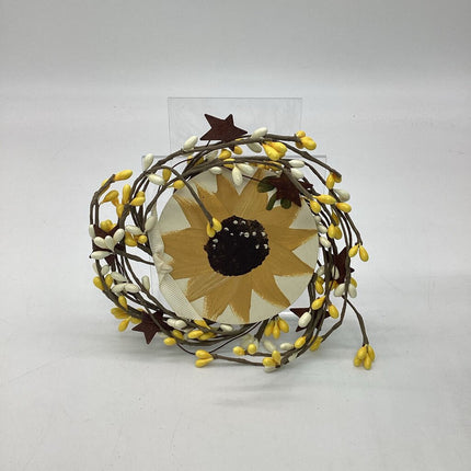 SUNFLOWER SM BERRY WREATH
