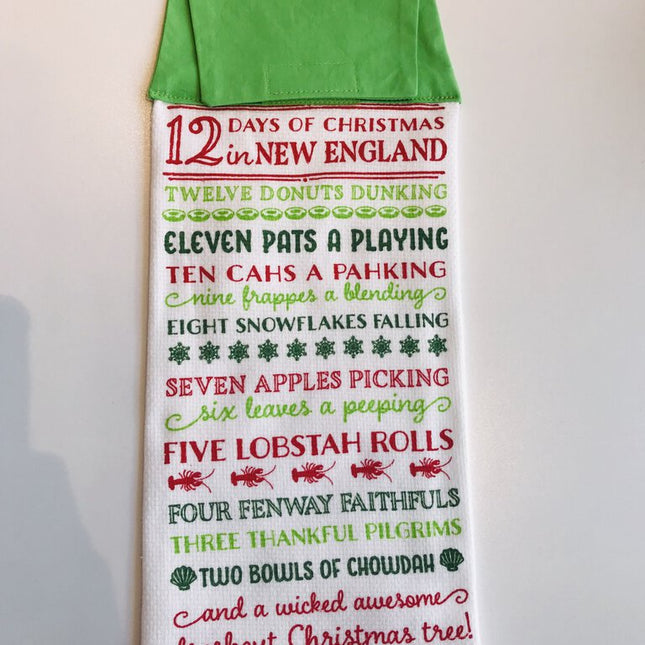 12 Days of Christmas in New England Kitchen Towel