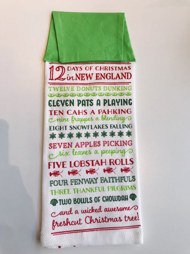 12 Days of Christmas in New England Kitchen Towel