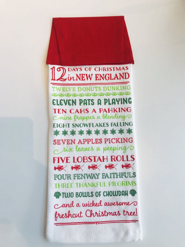 12 Days of Christmas in New England Kitchen Towel