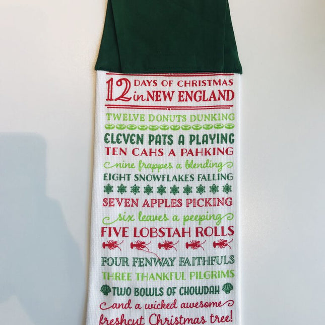 12 Days of Christmas in New England Kitchen Towel