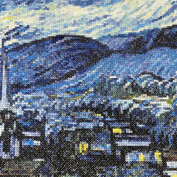 The Starry Night-Blue Cross-Stitch - view 3