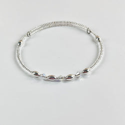 Birthstone Memory Wire Bracelet - 04 April - view 1
