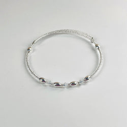 Birthstone Memory Wire Bracelet - 10 October - view 1