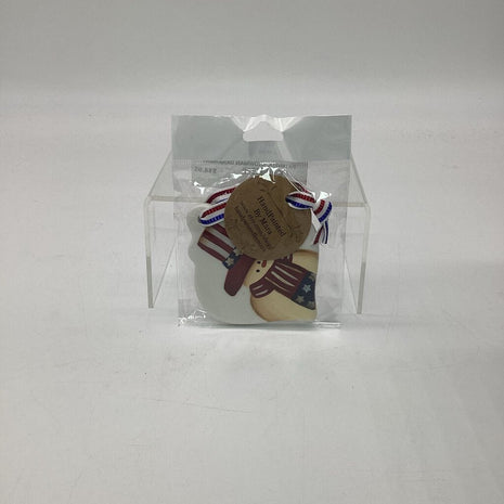 PATRIOTIC SNOWMAN ORNAMENT