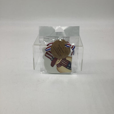 PATRIOTIC SNOWMAN ORNAMENT