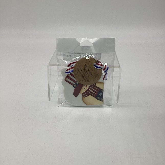 PATRIOTIC SNOWMAN ORNAMENT
