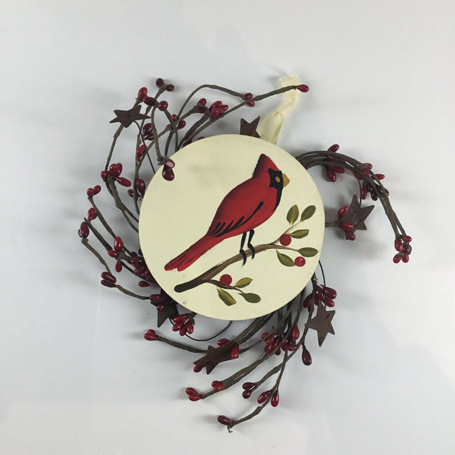 CARDINAL SM BERRY WREATH