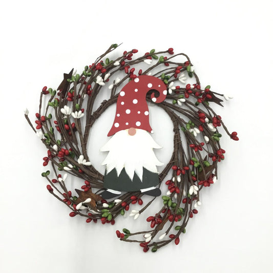 GNOME MED BERRY WREATH