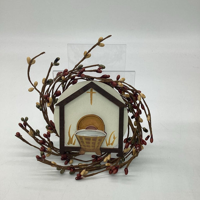 NATIVITY SM BERRY WREATH