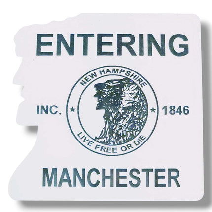 Entering Manchester Acrylic 2 Color Magnets