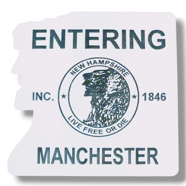 Entering Manchester Acrylic 2 Color Magnets