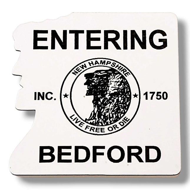 Entering Bedford Acrylic 2 Color Magnets