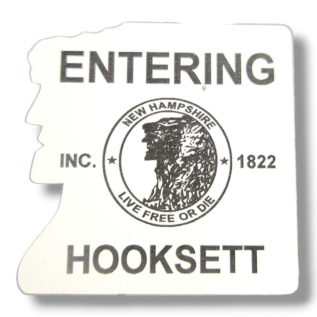 Entering Hooksett Acrylic 2 Color Magnets