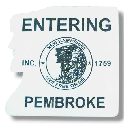 Entering Pembroke Acrylic 2 Color Magnets
