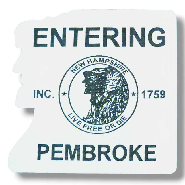 Entering Pembroke Acrylic 2 Color Magnets