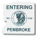 Entering Pembroke Acrylic 2 Color Magnets