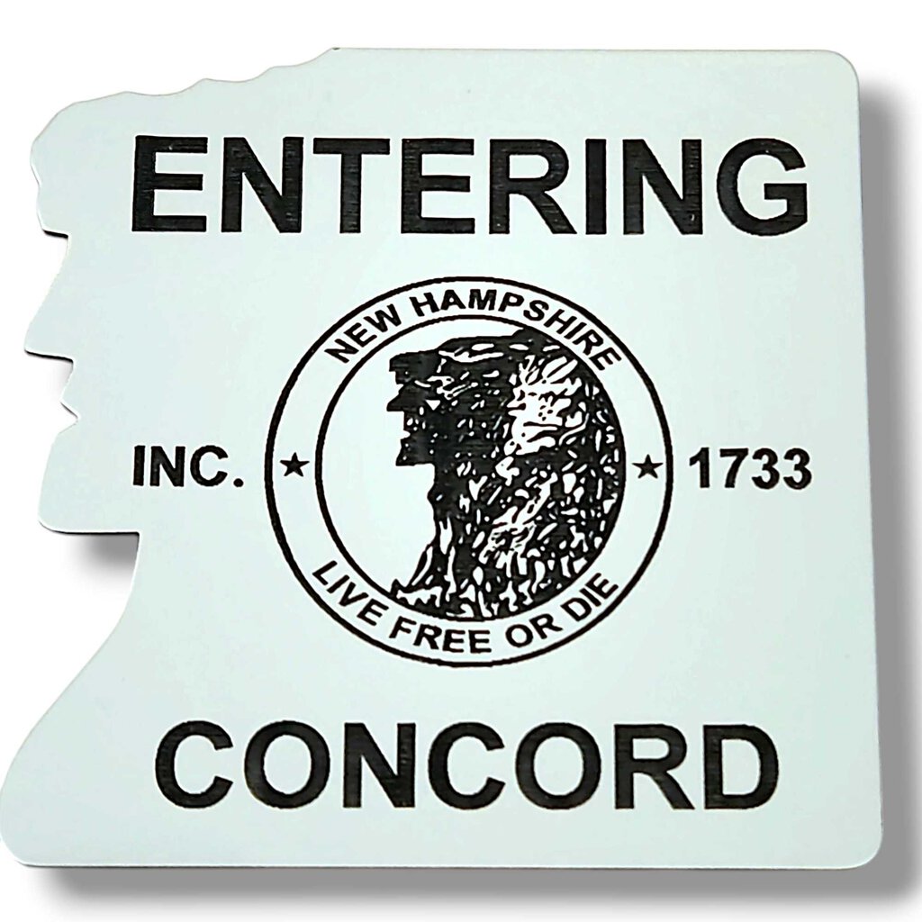 Entering Concord Acrylic 2 Color Magnets
