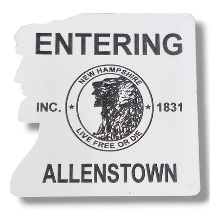 Entering Allenstown Acrylic 2 Color Magnets