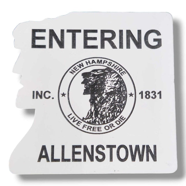 Entering Allenstown Acrylic 2 Color Magnets