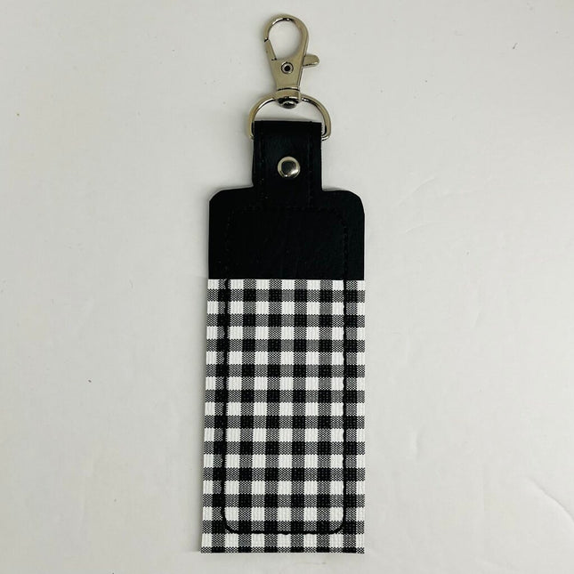 LIP BALM PLAID BLACK & WHITE