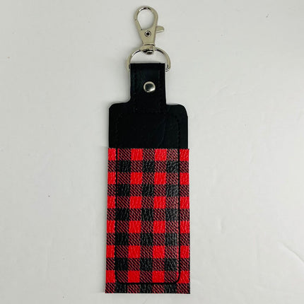 LIP BALM PLAID BLACK & RED
