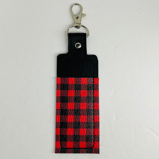 LIP BALM PLAID BLACK & RED