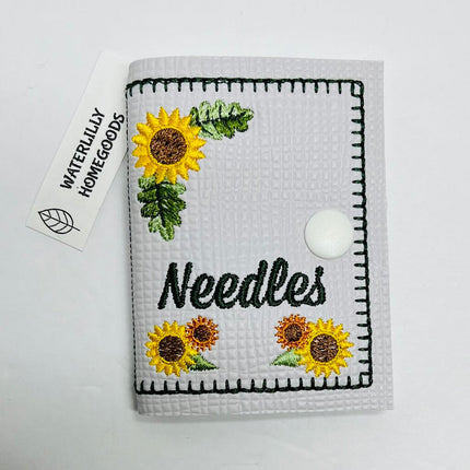 SEWING NEEDLE BOOK SUNFLOWER