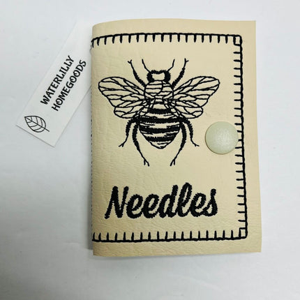 SEWING NEEDLE BOOK HONEYBEE
