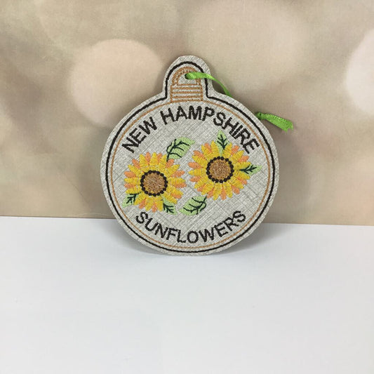 ORNAMENT VINYL NH SUNFLOWER CIRCLE