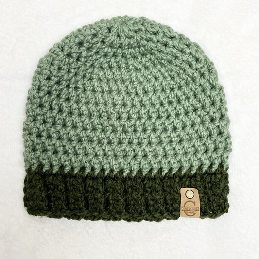 Beanie Hat - Sage w. Forest Brim