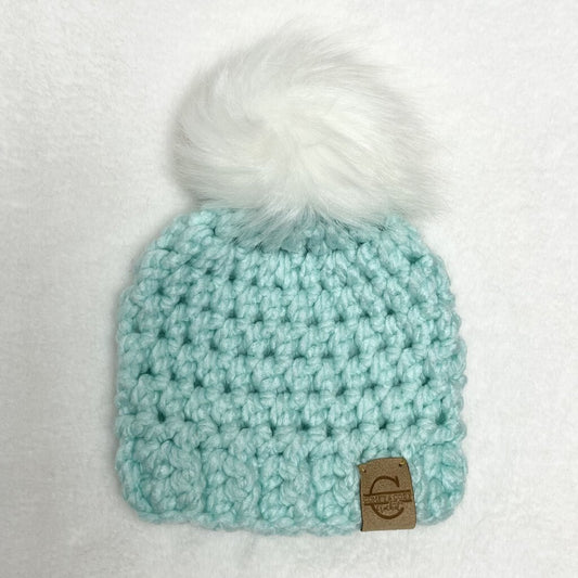 Pom Pom Hats - 0-3 Months