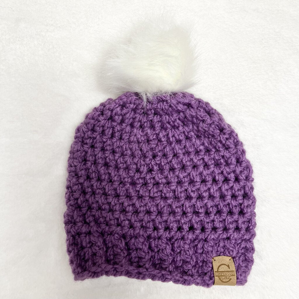 Pom Pom Hats - 6-18 Months