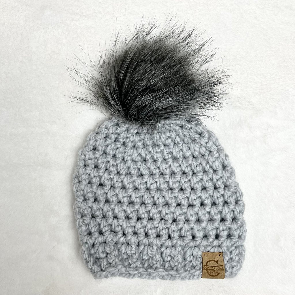 Pom Pom Hats - 3-6 Months