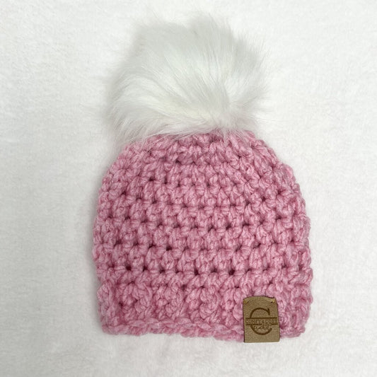 Pom Pom Hat - Pink