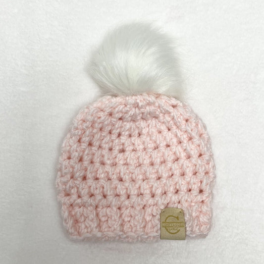 Pom Pom Hat - Appleblossom (0-3 month)