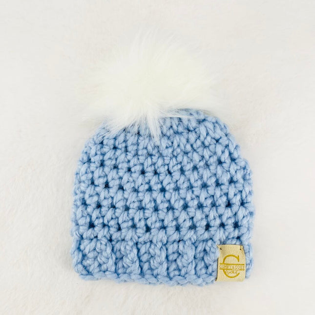 Pom Pom Hats - 0-3 Months