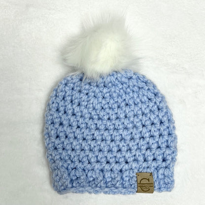 Pom Pom Hats - 3-6 Months