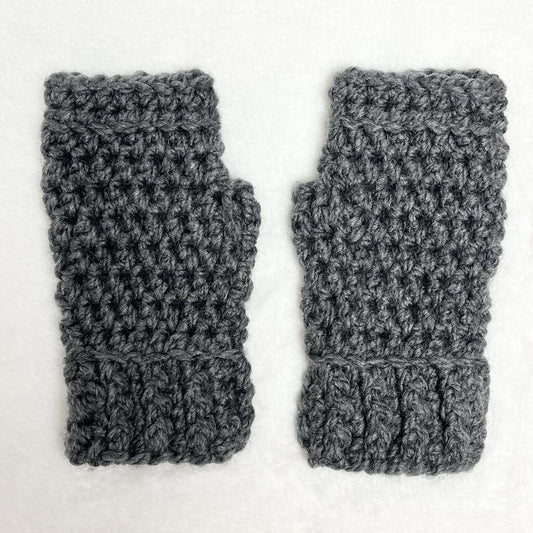 Fingerless Gloves - Charcoal