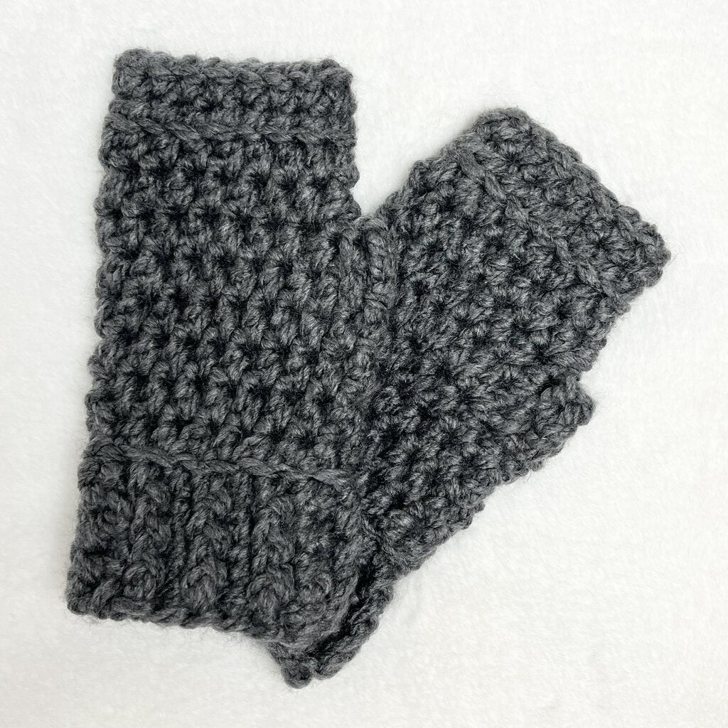 Fingerless Gloves - Charcoal