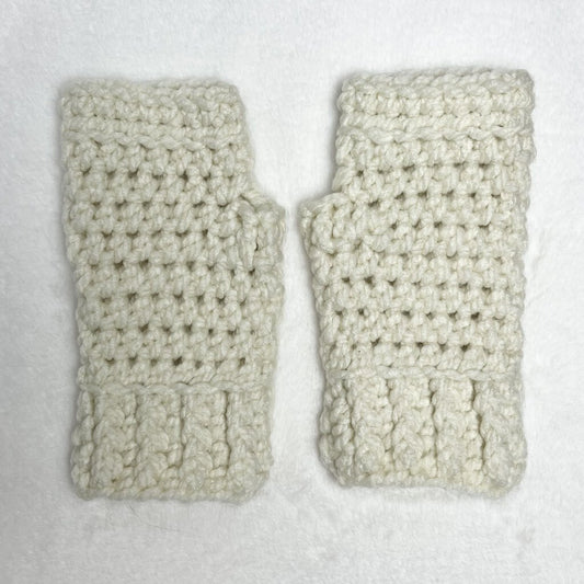 Fingerless Gloves - Off White