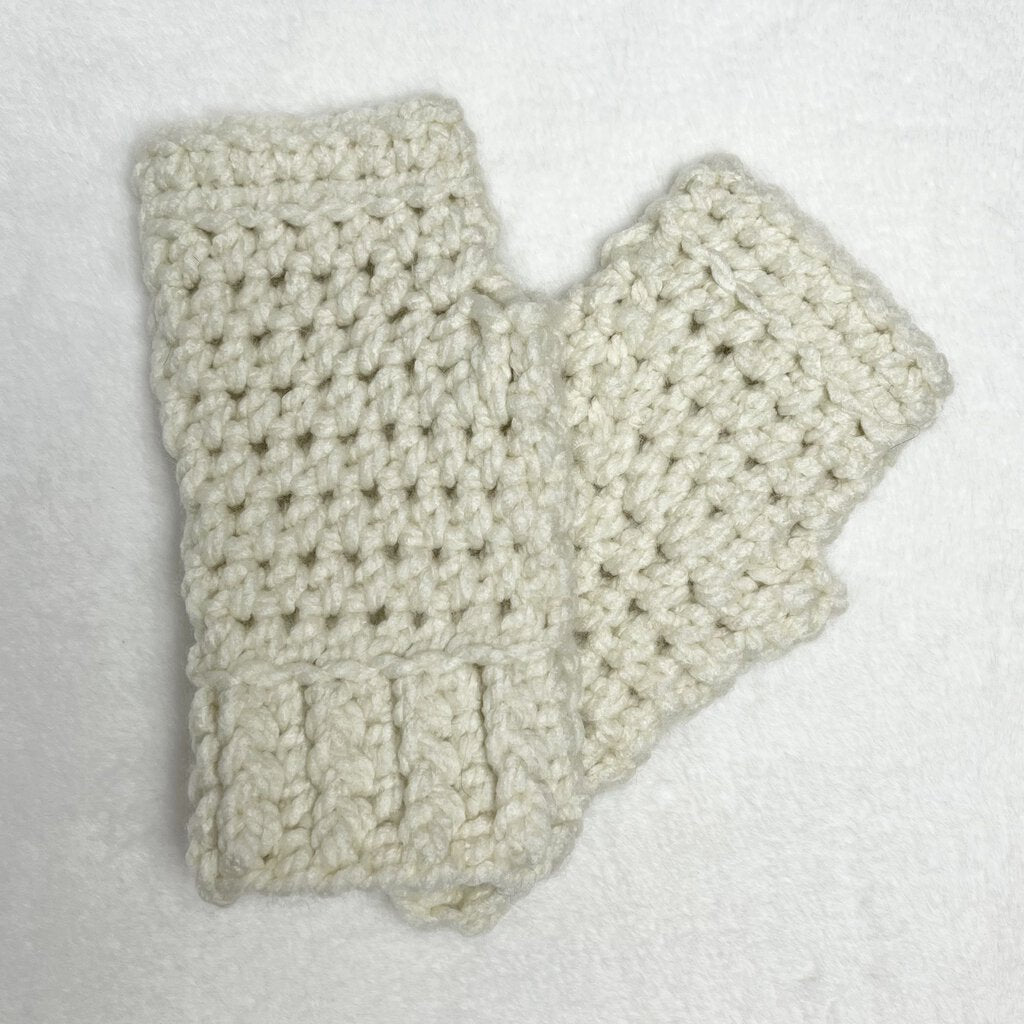 Fingerless Gloves - Off White