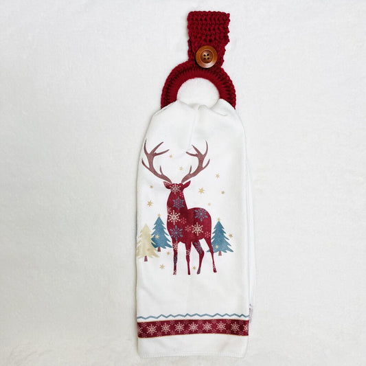 Hanging Towel Set - Reindeer