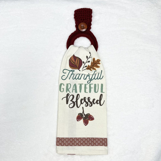 Hanging Towel Set - Thankful, Grateful, Blessed