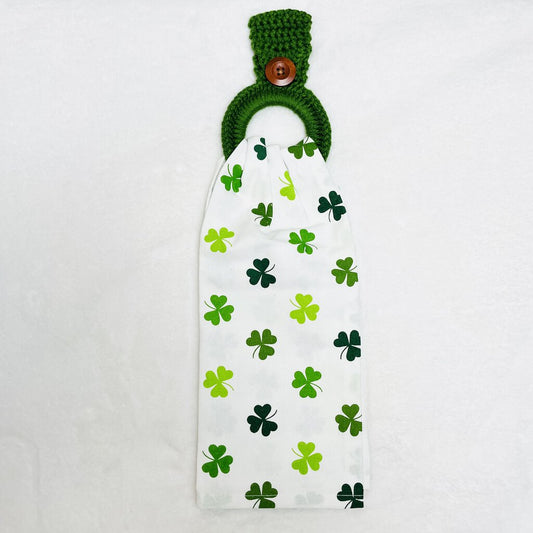 Hanging Towel Set - Green Shamrocks