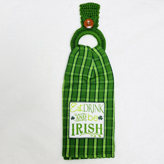 Hanging Towel Set - Eat, Drink, and Be Irish