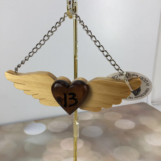 ORNAMENTS ANGEL WINGS W INITIAL